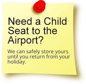need a child seat to the airport